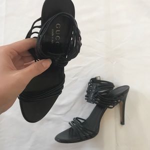 GUCCI Strappy Black Heels